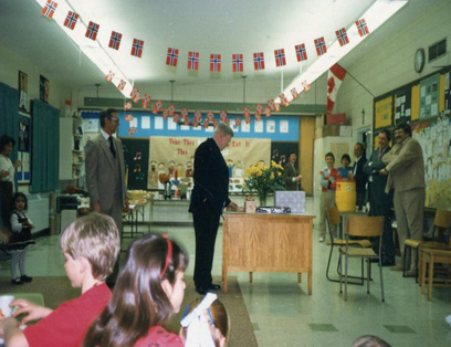 Classrooms were converted into a chapel for Mass